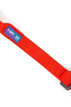 NRG NRG Universal Tow Strap 24in Adjustable - Red Warranty Included