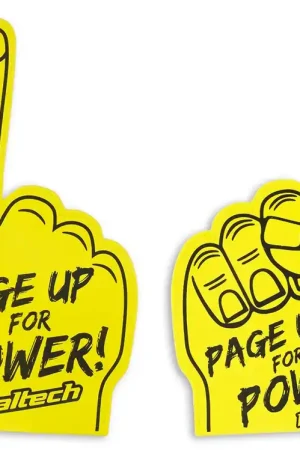 Must Have Haltech Page Up for Power Foam Finger