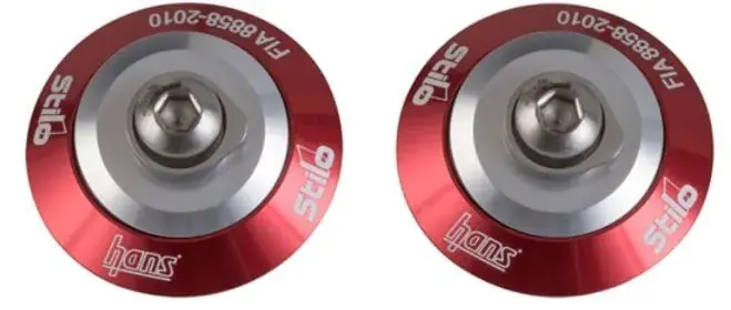 Final Sale Stilo Post Anchors Red Compatible with SAH helmets