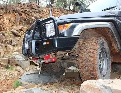 Ironman 4x4 Rated Recovery Points - Pair (Landcruiser 79 Series Single Cab 16+) Grab Now
