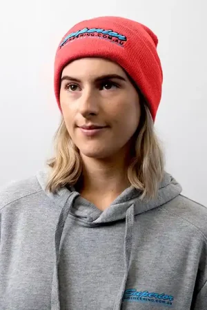 Superior Engineering Red Beanie with Black Outline Logo Each Worldwide Shipping