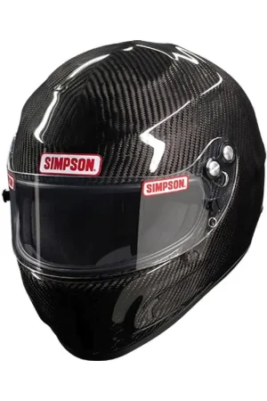Brand New Simpson Racing SA2020 Carbon Devil Ray Racing Helmet - 1X Large - Carbon Fiber