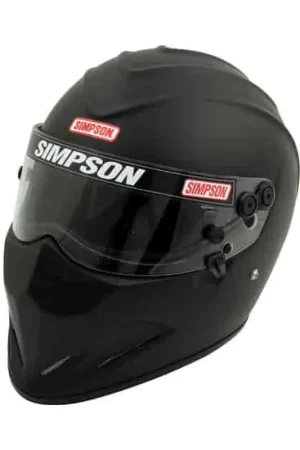 Reduced Price Simpson Racing SA2020 Diamondback Racing Helmet - 7.5 - Matte Black