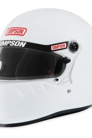 Simpson Racing SD1 Helmet - XXL - White Free Delivery