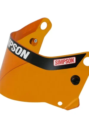 Simpson Racing SD1 Helmet Replacement Shield Antifog/Scratch -Amber Shield for the SD1 Helmet Free Shipping