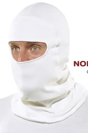 Simpson Racing SFI Nomex Balaclava - Dual Eyeport - White Cheap