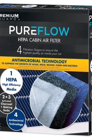 PUREFLOW 2011 Acura TL Cabin Air Filter with HEPA and Antibacterial Technology, PC5519HX Don’t Miss Out